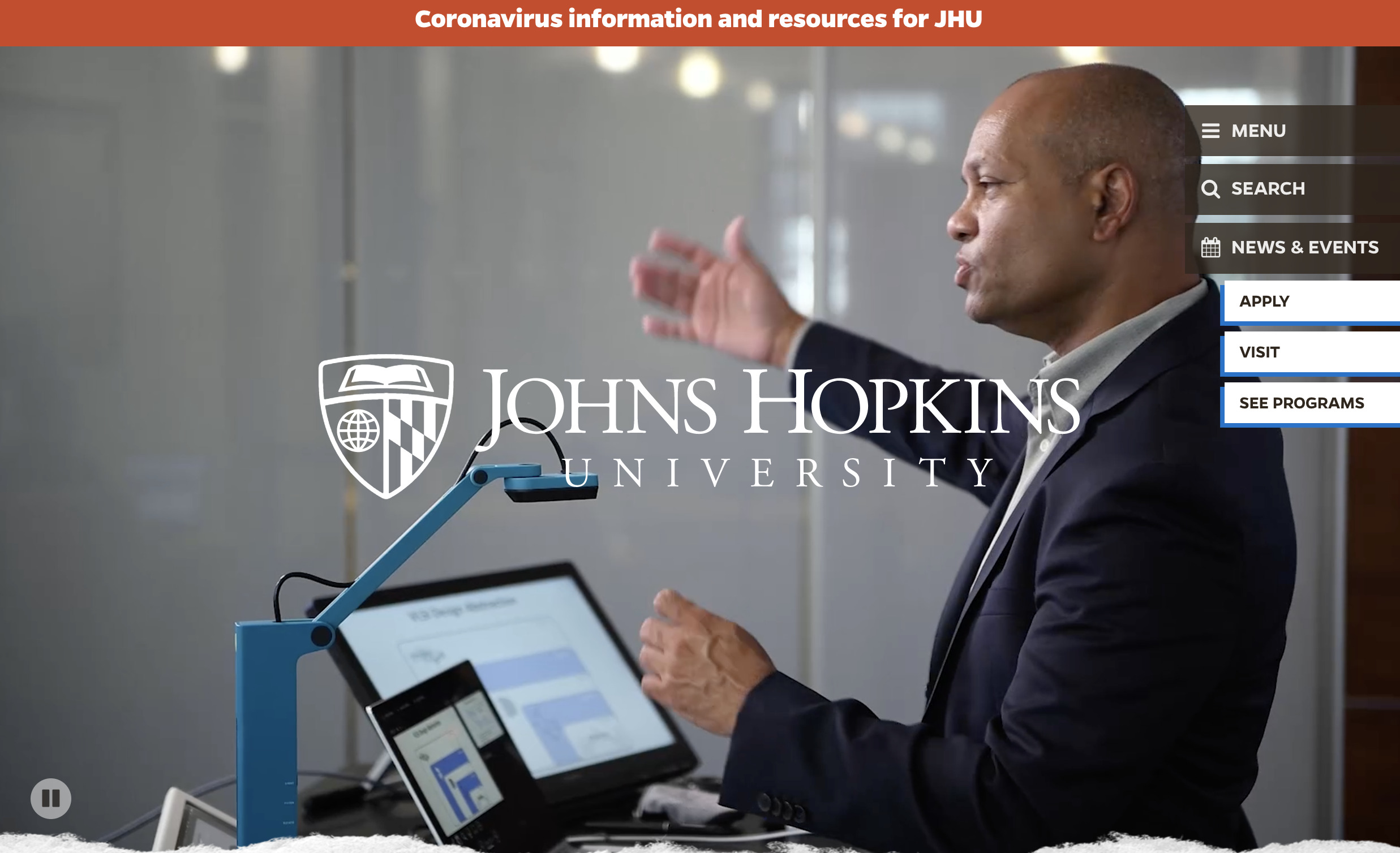 John Hopkins University Homepage